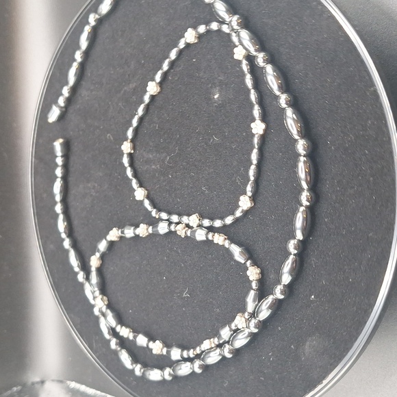 Magnetized Hematite Necklace & Bracelets - Picture 1 of 2